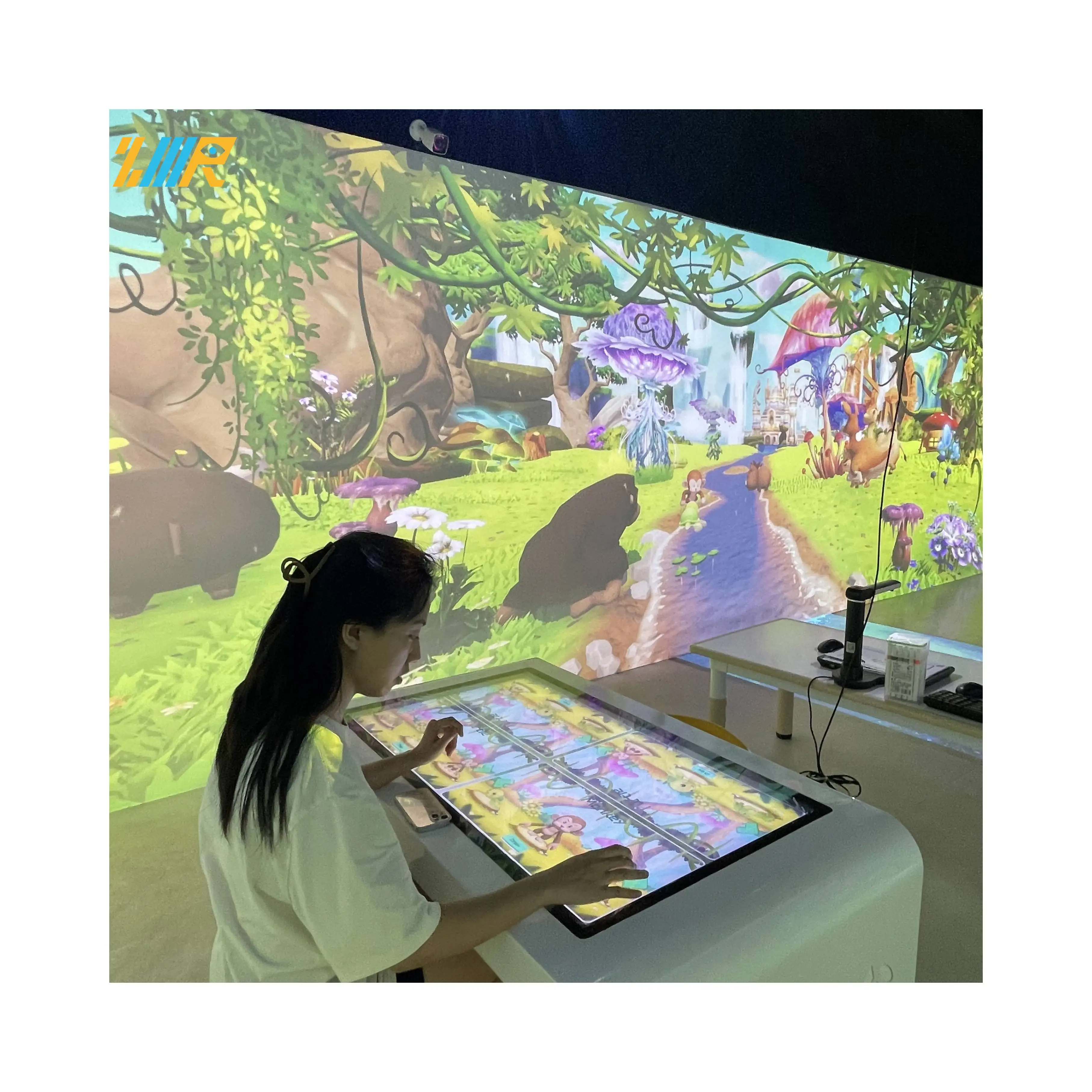 6 game themed scenes Touch screen graffiti kids games interactive wall interactive games wall interact projector