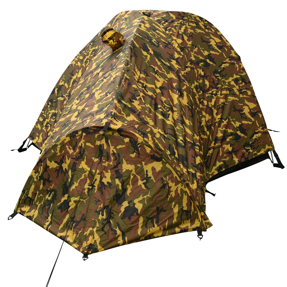 Collapsible Polyester Fabric Double Layer 4 person tent camouflage tent hunting tent