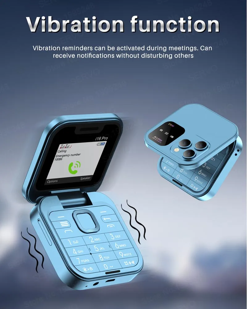 Mobile phone new i16 pro dual card non-smartphone flip machine button elderly machine student small mobile phone