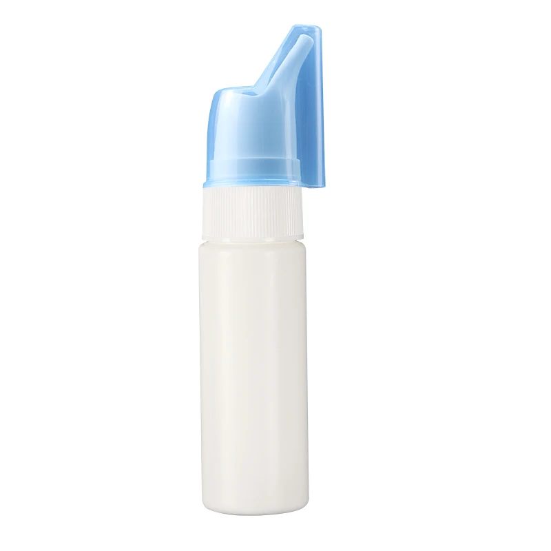 60ml 2oz Empty HDPE White Nasal Pump Spray Bottle Plastic Mist Nose Dropper Bottles