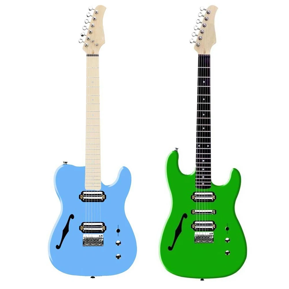 Solid color ST electric guitar for beginner guitar guitarras elctricas baratas china