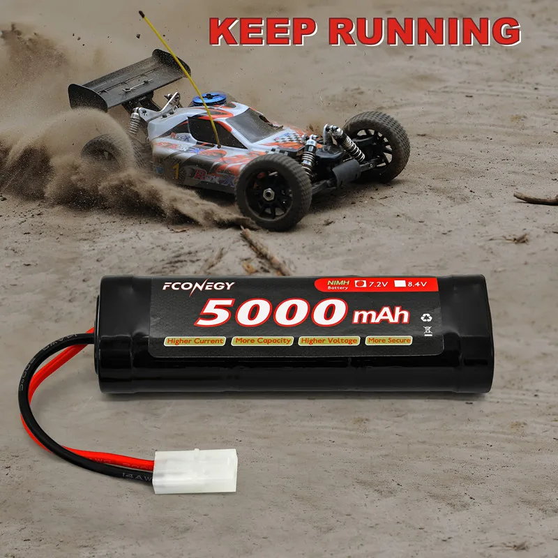  Новая аккумуляторная батарея sub c NIMH SC5000 7 2 V hump Pack с разъемом Tamiya Trax для радиоуправляемых автомобилей грузовиков лодок на