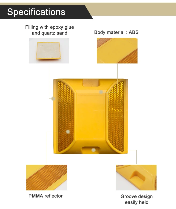 various colors driver warning road reflective stud raised pavement marker