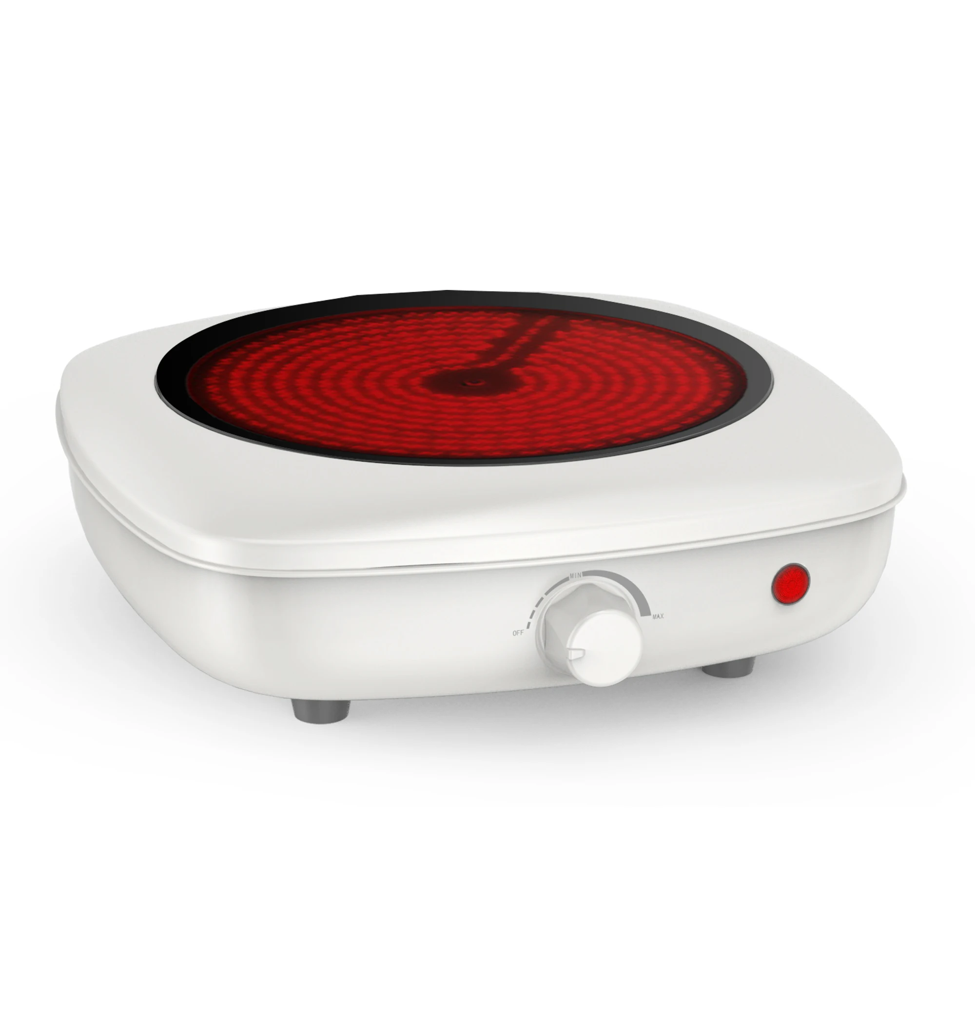 2022 Powerful 1300w 220v Mini Single Burner Infrared Heating Round Electric Hot Plate For Cooking