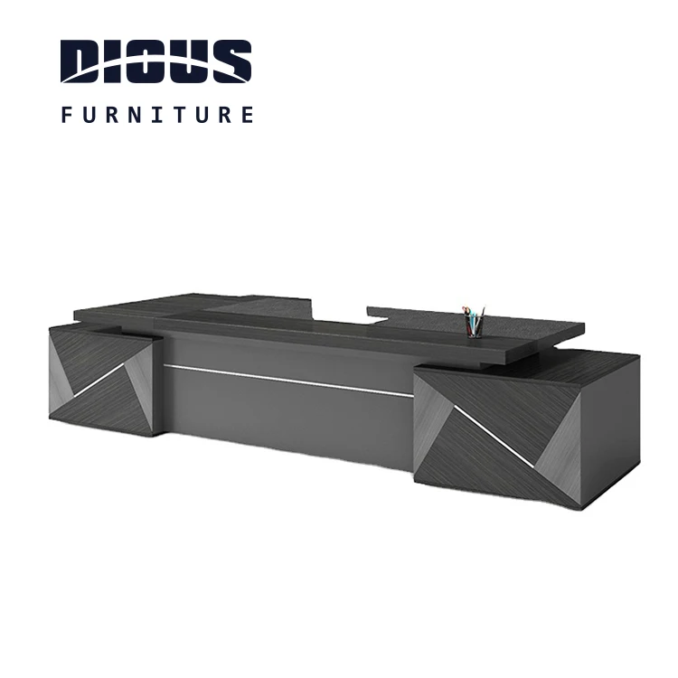
 Dious высокой плотности на заказ современная мебель деревянный офисный письменный стол  