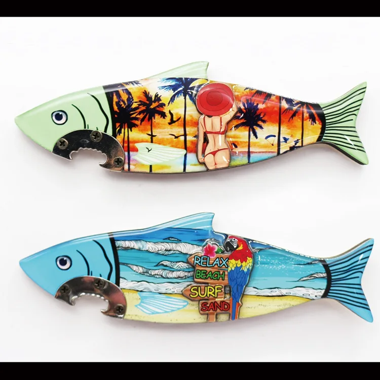 Irregular shape home decoration promotional souvenir gift fridge magnet epoxy