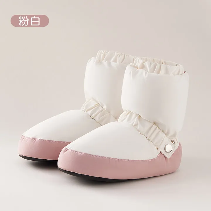 Хит продаж модные складные женские зимние утепленные Джазовые ботинки для девочек и женщин балетные танцевальные