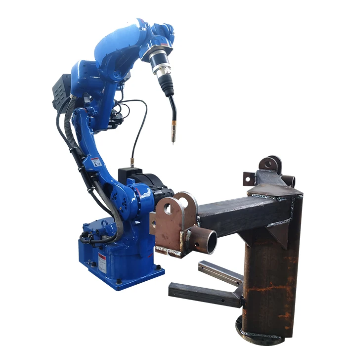 Support Local Service Roboter with wire feeder Robotic six axis turn wire feeder Fiber laser robot welding machine