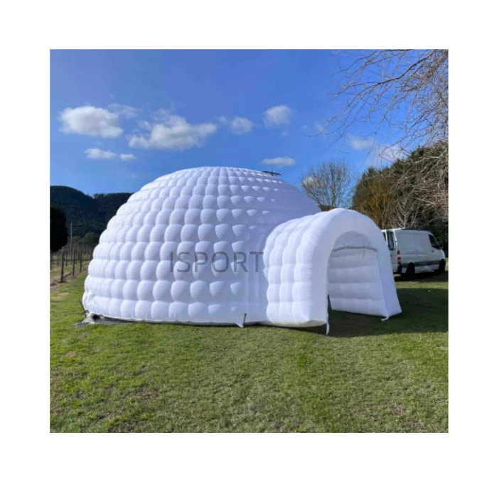 Party Led Snow Bubble Dome Customized With Inflatable Igloo Tent For Kids