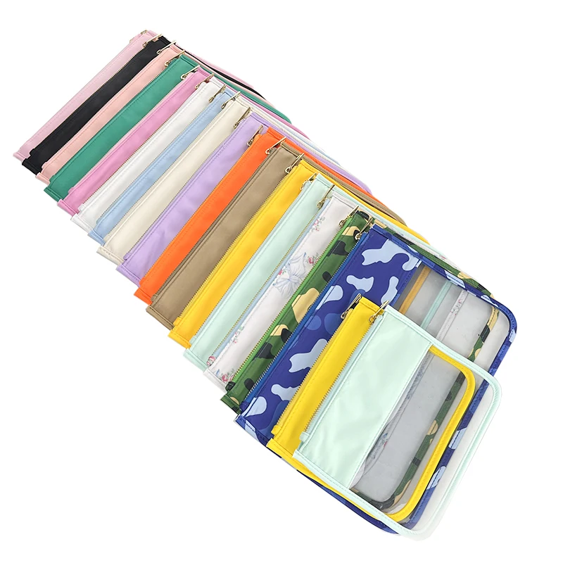 High Quality PVC Cosmetic Bags Candy Color Small Middle Size Clear Makeup Bag for Daily Life Customized Logo with Best Service