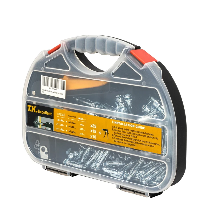 Manufacturer anchor box with fixing gun popular design hit sale hollow wall anchor kit