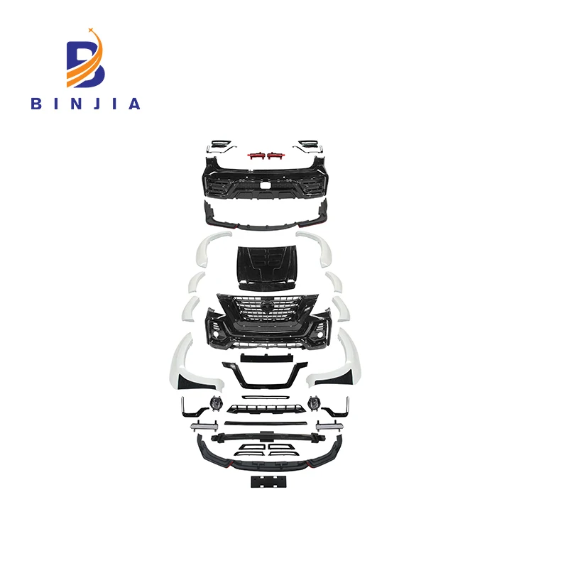 Комплект кузова включает задние бамперы в сборе, колесные планки, противотуманные фары для Nissan патруль Y62