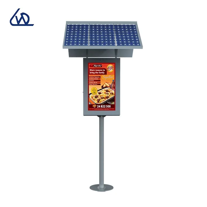 43 inch photo booth kiosk waterproof  high brightness outdoor solar powered floor standing advertising lcd screen