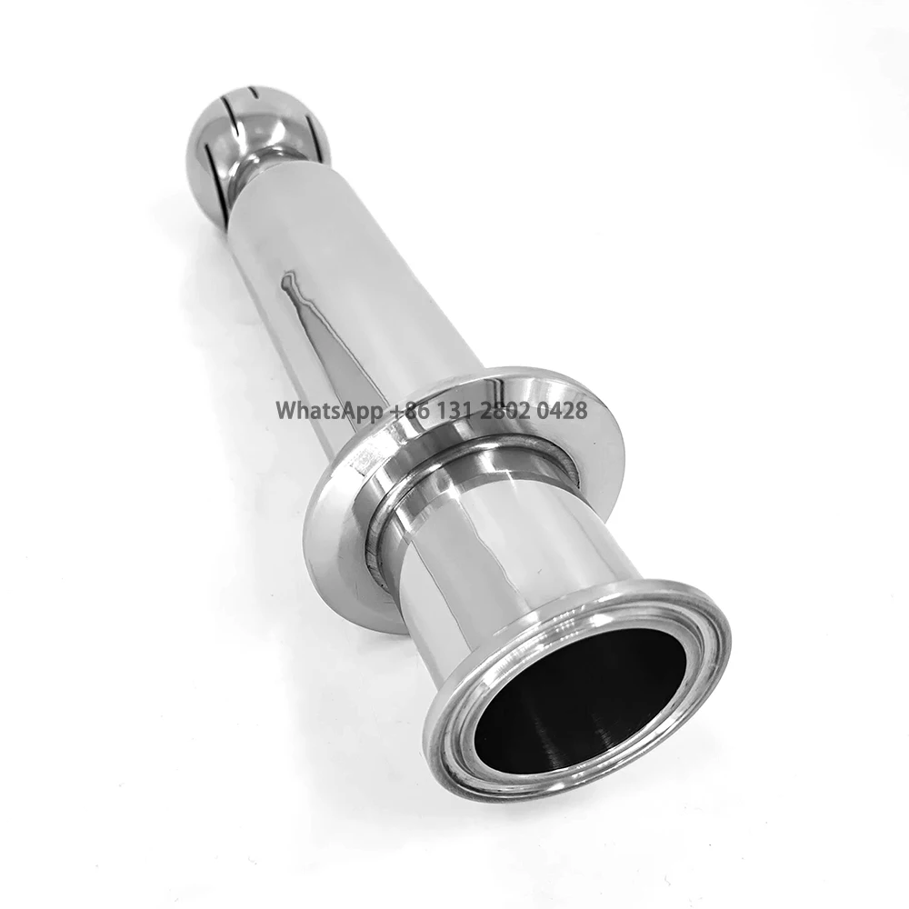 Stainless steel inner wire cleaning ball rotating nozzle 304/316L sanitary grade quick installation ball head nozzle flushing