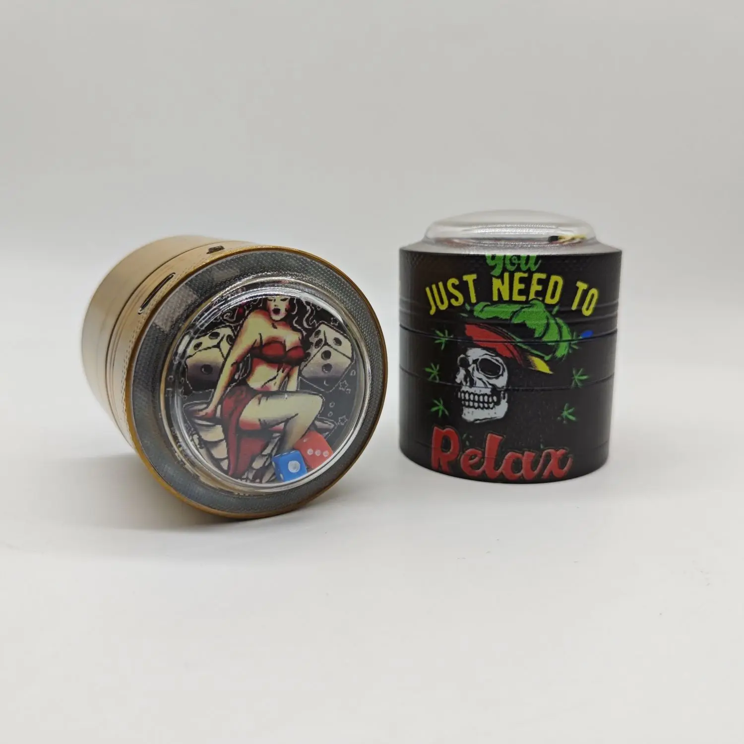 Smoking Accessories Herb Grinder Spice Muller Kitchen Grinder Gift Funny Cartoon 4 Parts Custom Herb Grinder