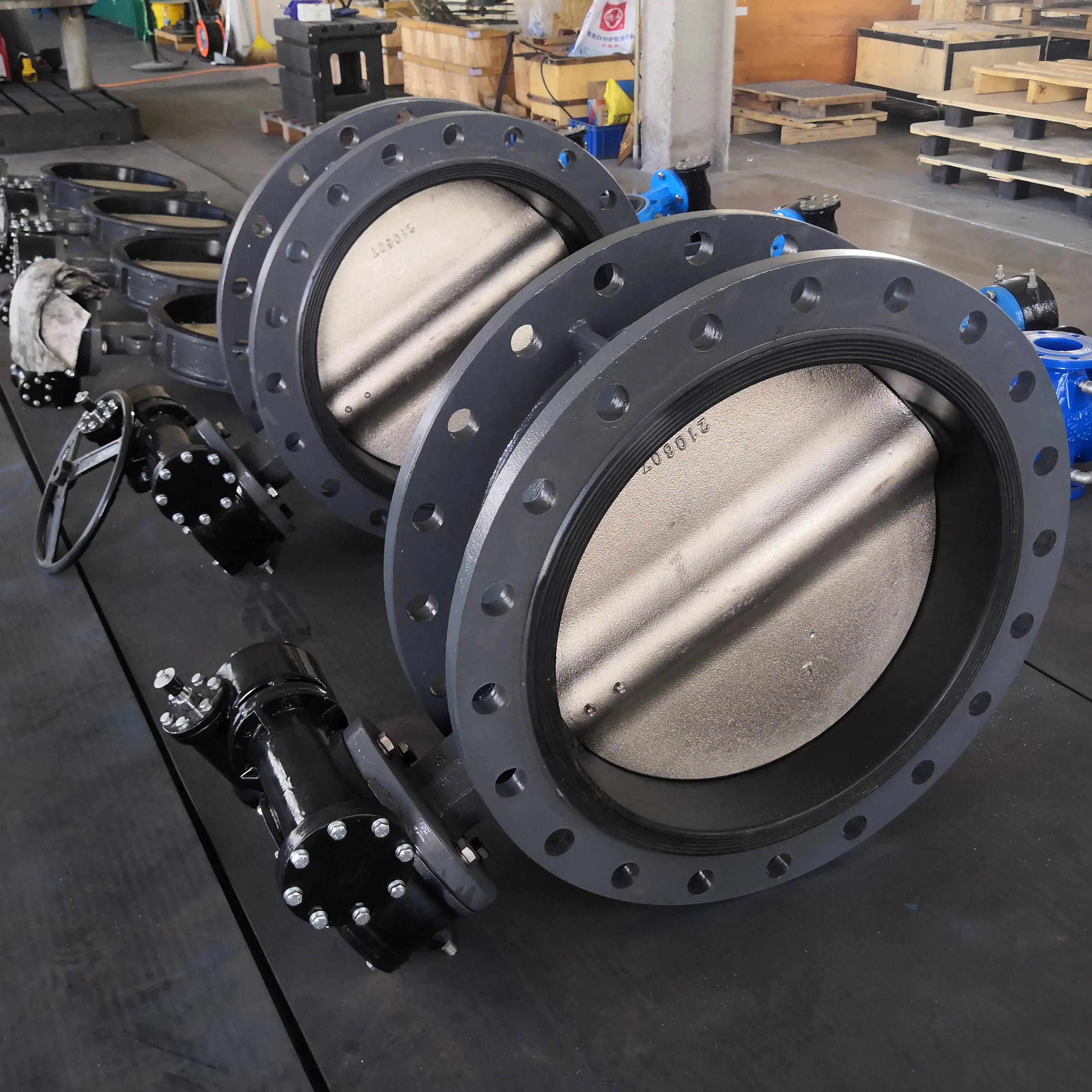 10 Inch Flange Connection WCB Carbon Steel Butterfly Valve Concentric Type 150LB