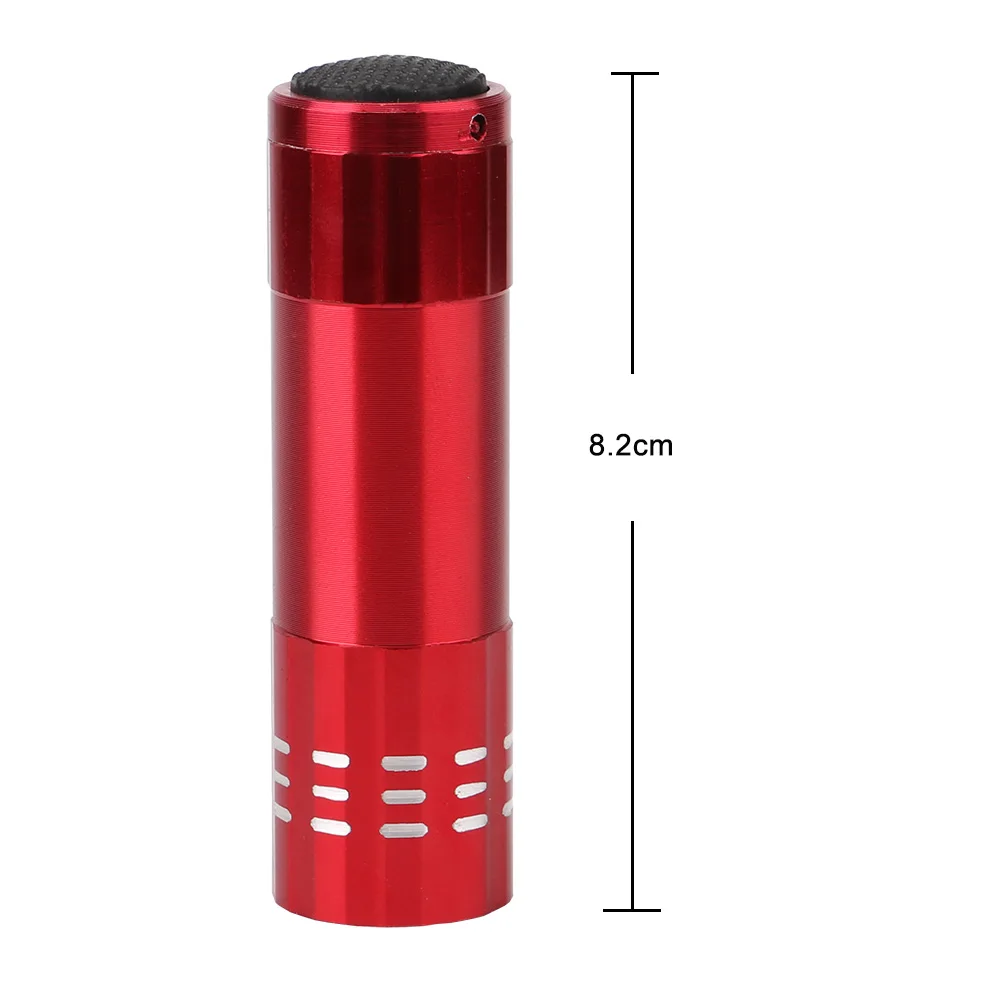 9 LED Mini Flashlight Flash Torch Lamp Battery Small Pocket Penlight Portable Lantern Light Lamp High Power for Camping