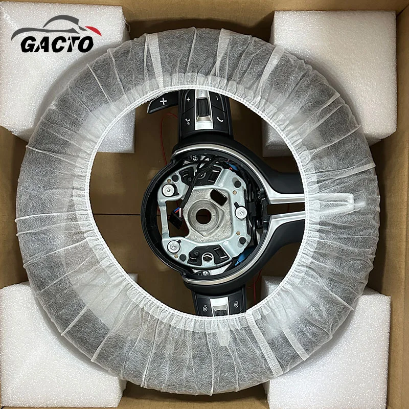 Plug and Play Auto Parts Leather Steering Wheel For BMW F10 M3 M6 M7 M5 BMW E46 E60 E90 E92 M3 G20 G30 g37 Car Accessories