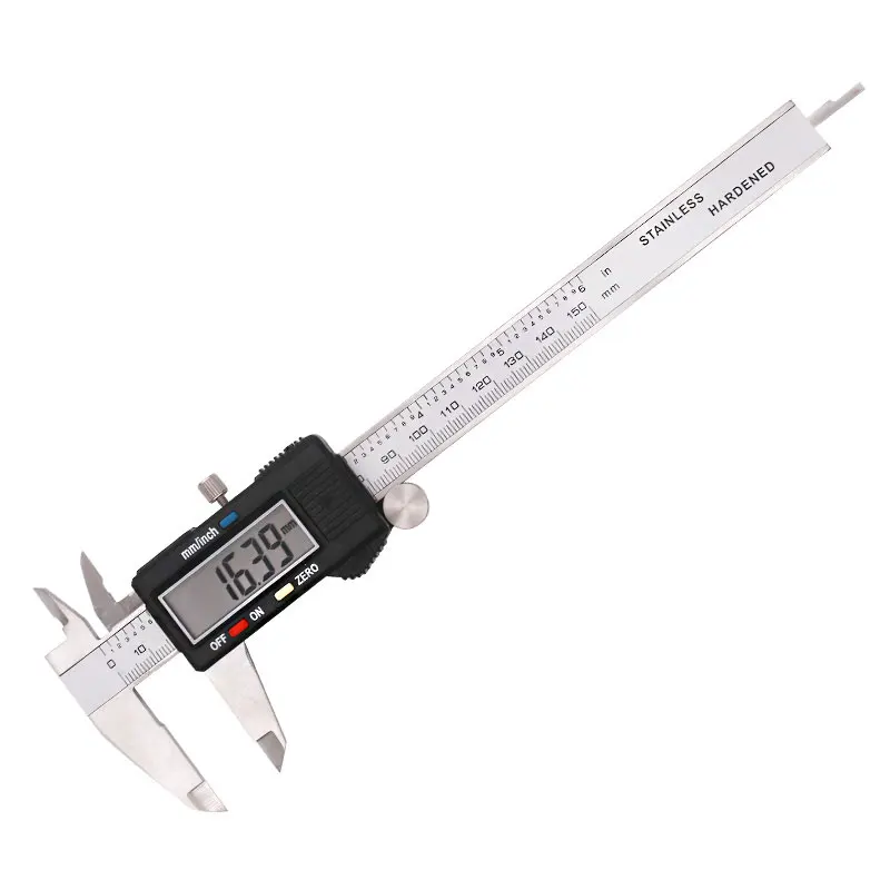 Stainless Steel Electronic Digital Vernier Caliper  0-150mm high strength plastic caliper measuring tool inside and outside diam