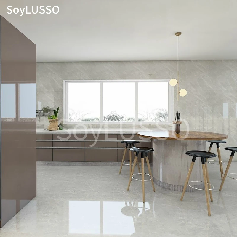 SOYLUSSO China Manufacturer Customized Design Middle Density Fiber Board With Hpl Kitchen Cabinet