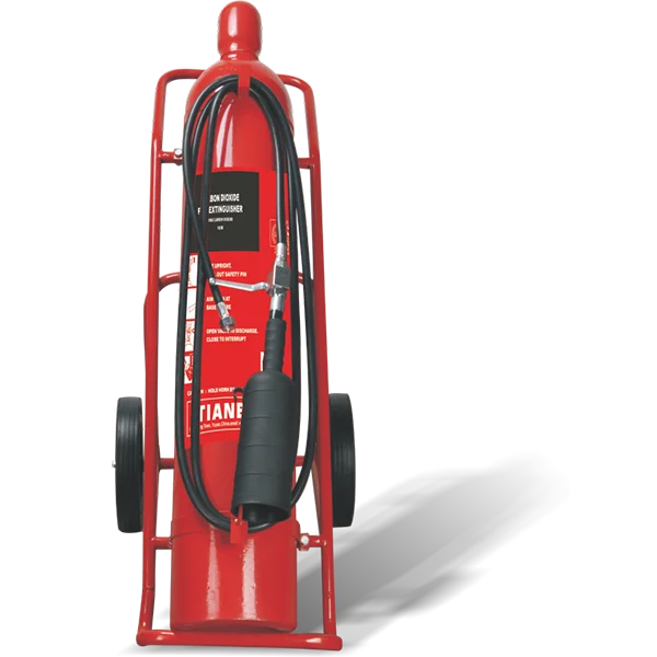 Single Cylinder 20kg Wheeled CO2 Fire Extinguisher, CO2 Cart Fire Extinguisher