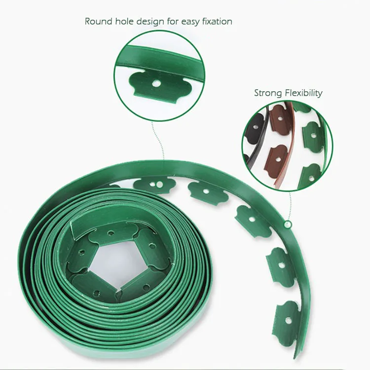 garden plastic lawn edging boarder for landscape ornament Plastic Safest flexible lawn edging sturdy landscape border coil with