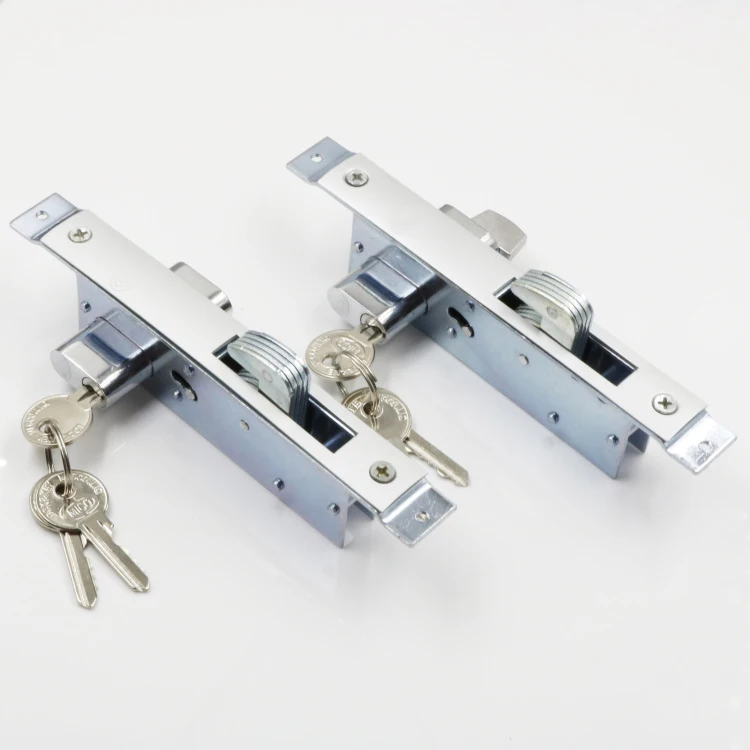 Double Sided Opening  Door Lock Aluminum Mortise Lock for Sliding Door