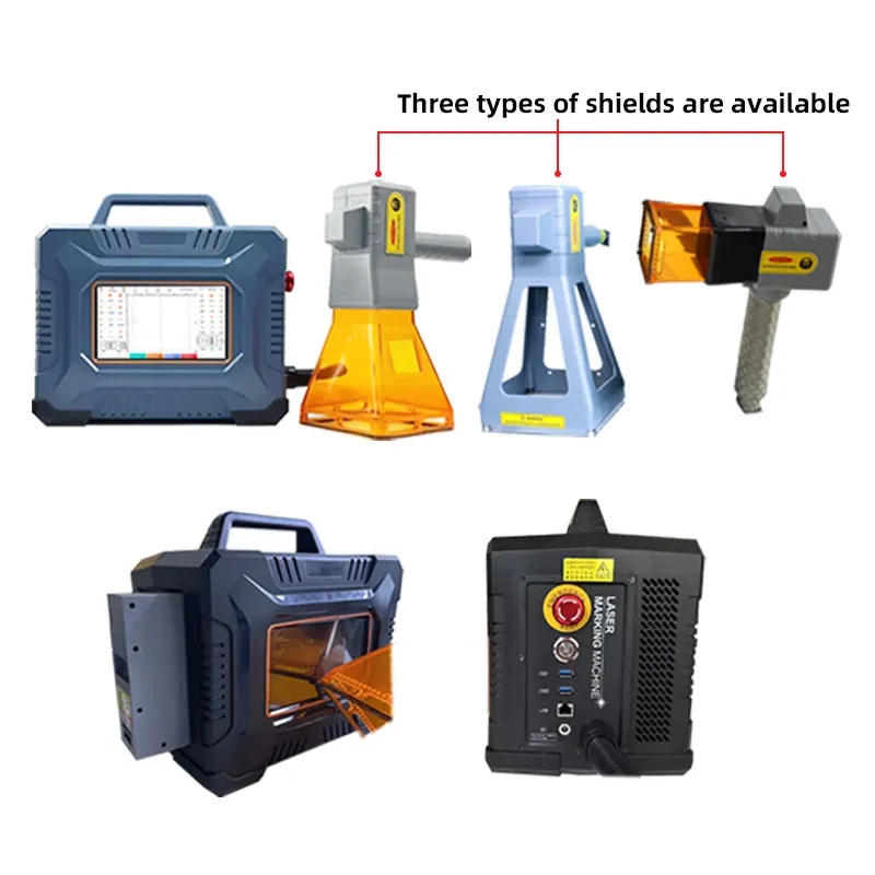 CNC LY Portable Laser Marking Machine 50W/100W Fiber Laser Engraving for Glass & Plastic Supports DXF & PLT Graphic Format