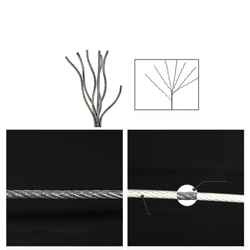 DS2508  Wall Mounted Stainless Steel Clotheslines For Outside Clothes Line Indoor Clothes Drying Line Retractable Laundry Line