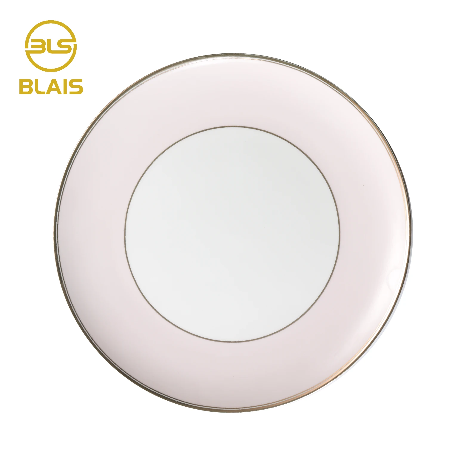 gold rim pink plates sets dinnerware moroccan for party events, wholesale porcelain dinner luxury crockery tableware