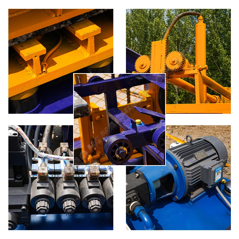 QT4-16 Hydraulic Pressure Brick Molding Machine Concrete Cement Foam Machine Supplier