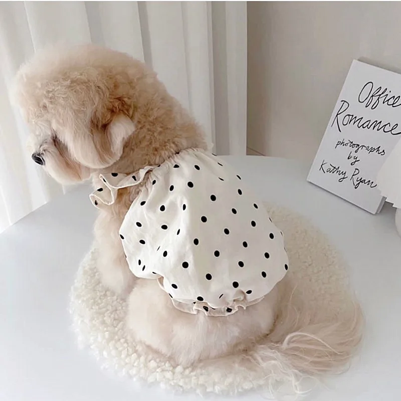 Qbellpet Newest Pet summer clothing ultra-thin sun protection dress for cats teddy bears Yorkshire puppy clothing