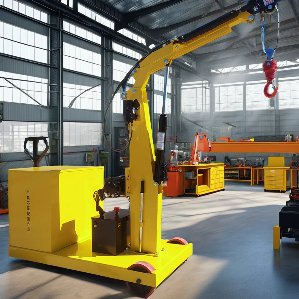 CE Certification 360 Degree Rotation Hydraulic Construction warehouse lifting machine manual lifting equipment powered crane