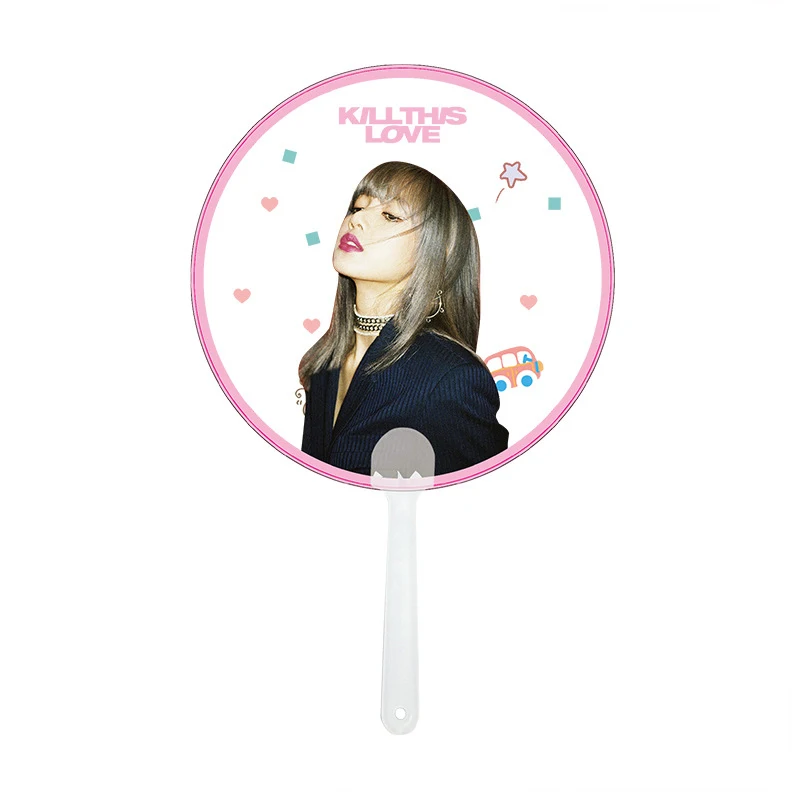 High Quality Blackpink Jennie Album Kill This Love The Same Decoration Pvc Transparent Fan