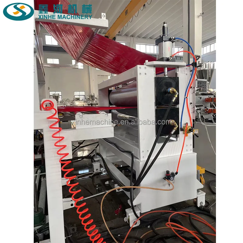 1220mm 450~550kg/h Single layer tile PVC roof tile making machine