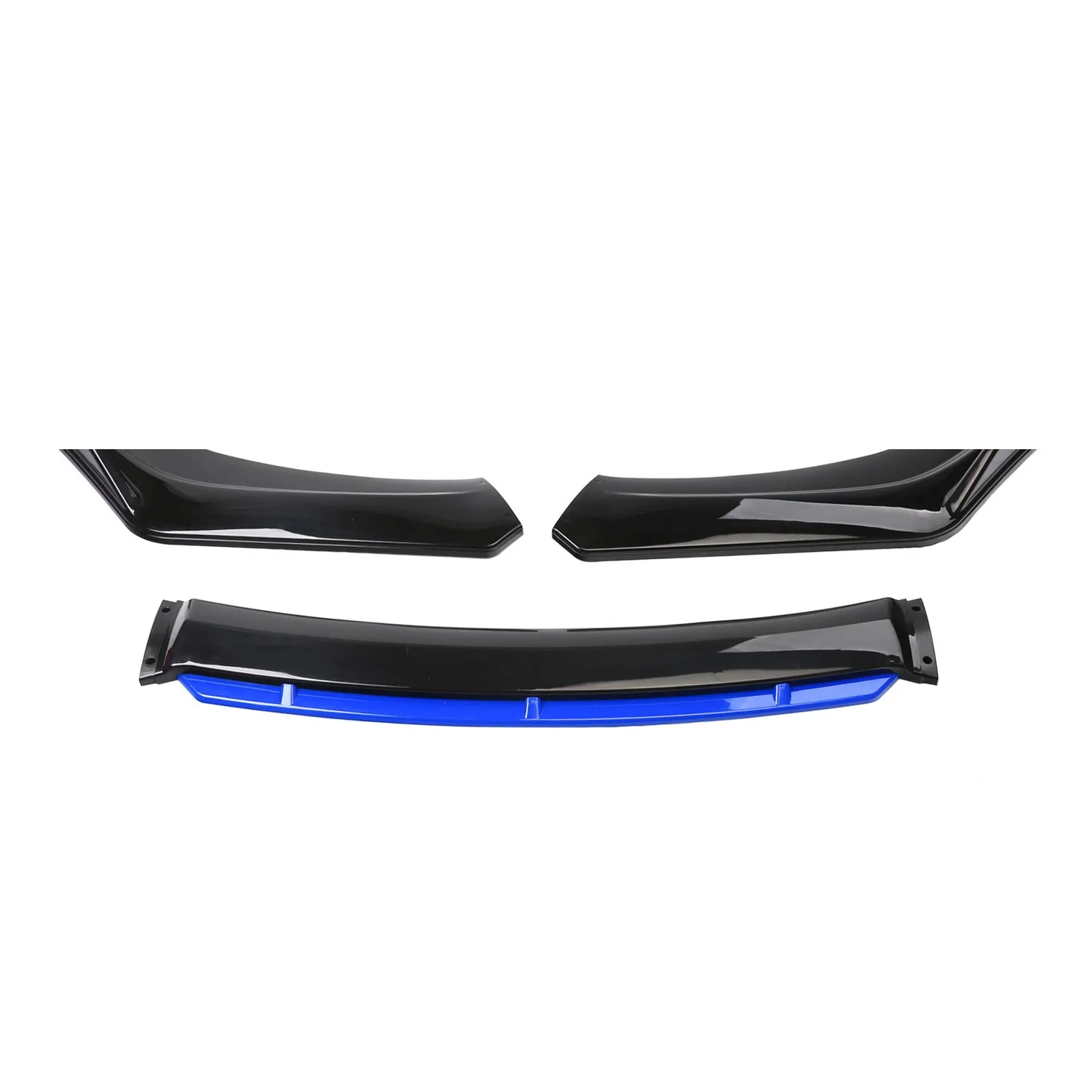 Gloss black 6 colors head Universal Car Front Bumper Lip PP material 4-stage type suitable for  most car models