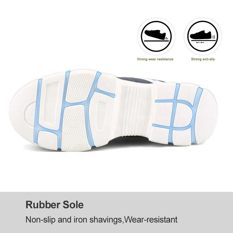 Breathable and deodorant labor insurance shoes European standard steel head anti-smashing stab safety shoes