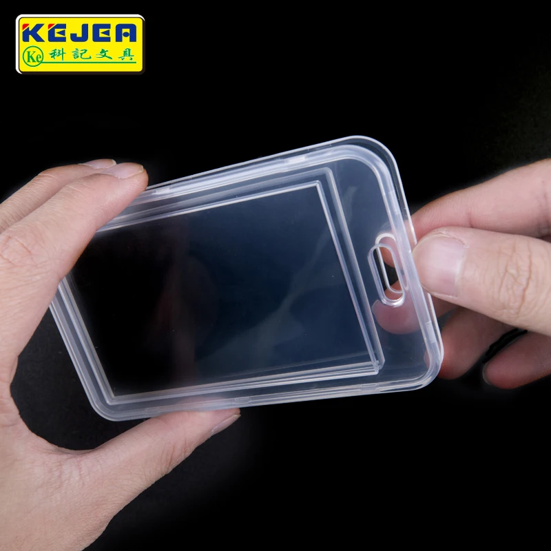 Kejea New design crystal double side clear card holder 2-4 cards collect sleeve T-1180
