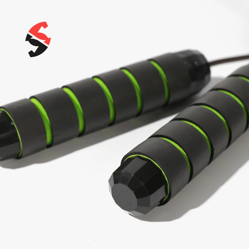 Adjustable Home Fitness Heavy Duty High Speed Jump Rope Skipping Rope With Ball Bearing