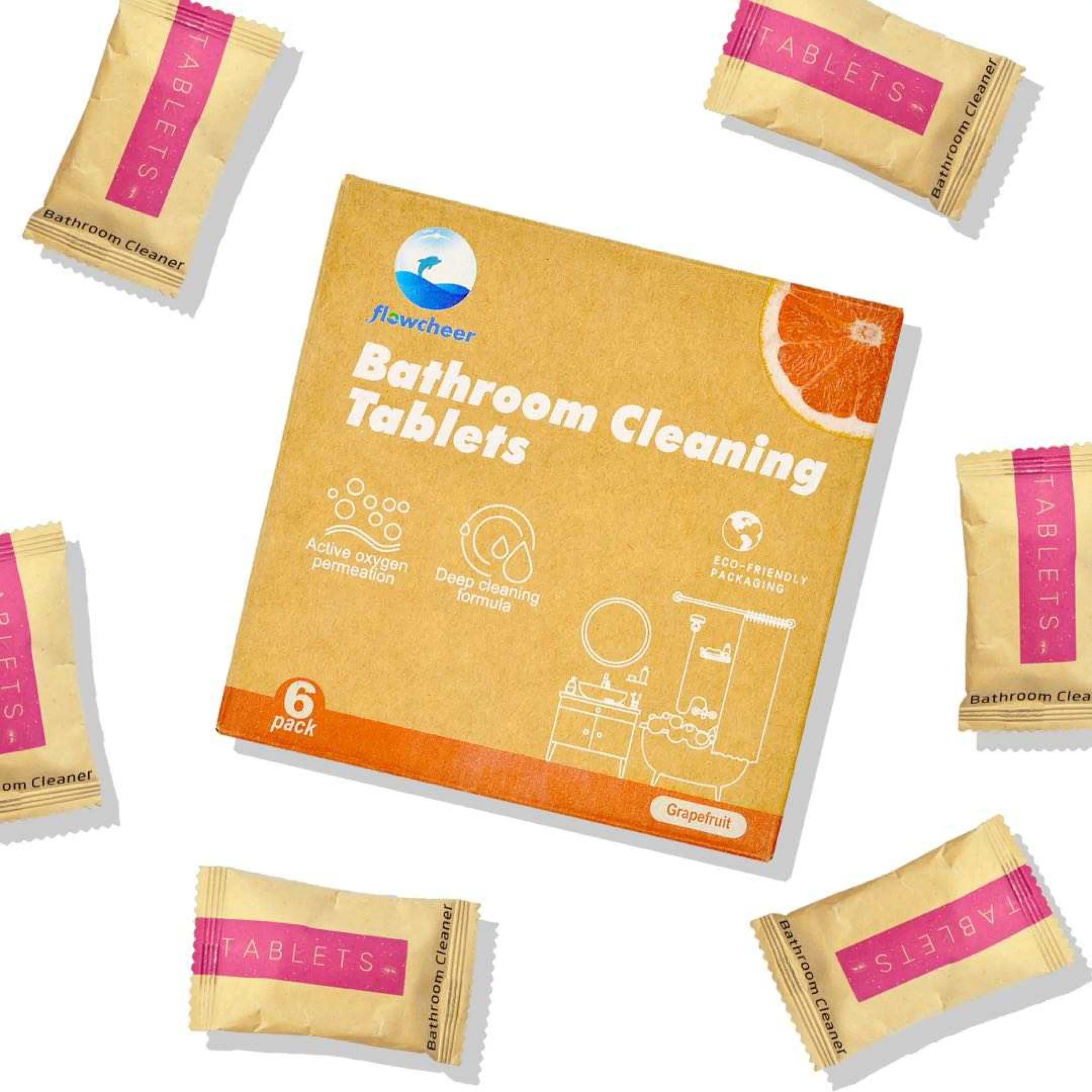 Eco-friendly Household Bathroom Cleaning Tablets For Bathroom, Floor, Household Using Cleaning Effervescent Tablets