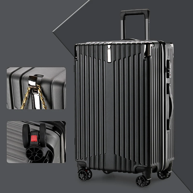 Light Weight ABS travelling bags trolley luggage 20 inch trolley luggage size color material oem luggage suitcase