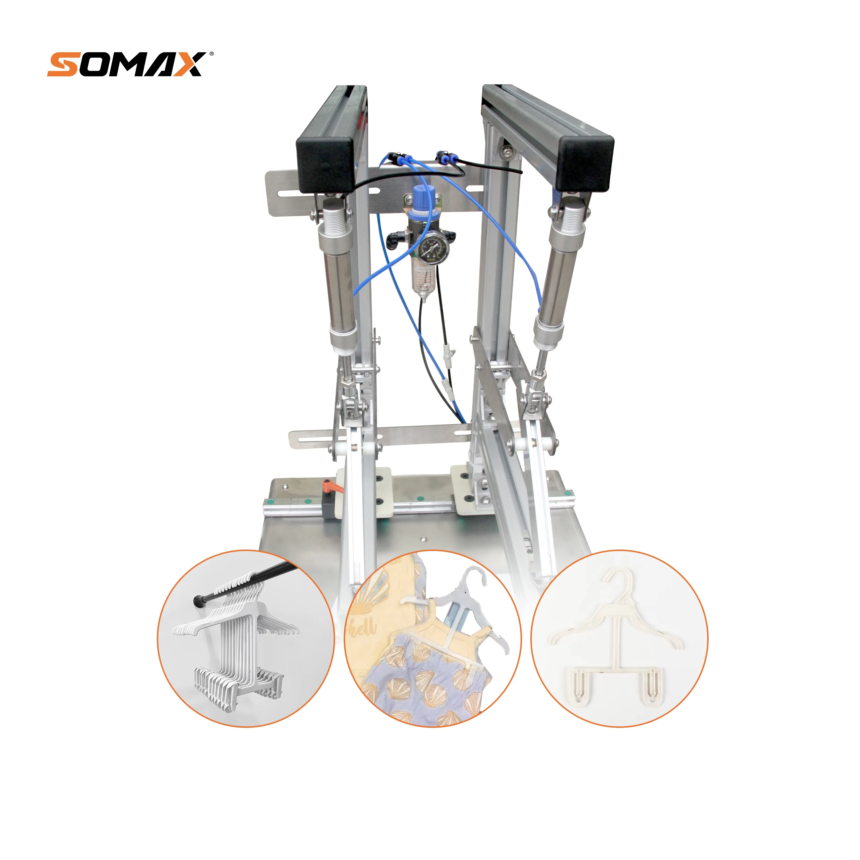SOMAX SM-22D Best Sales Easy Operation Automatic Clothespin Hooked Machine Garment Factory Clothes Hangers Machine