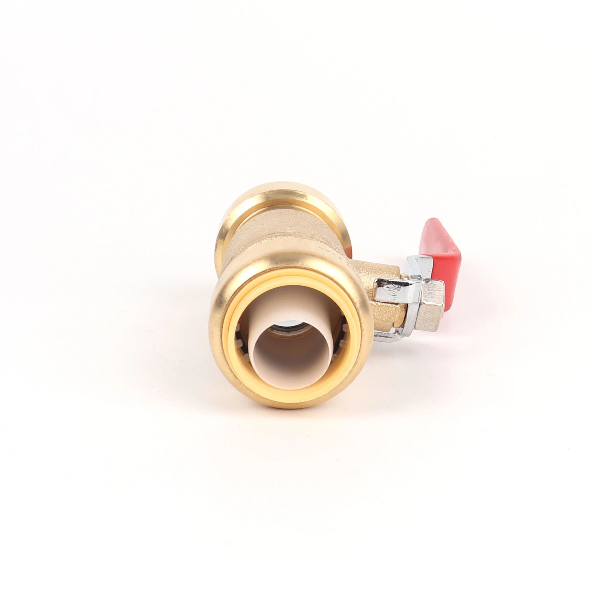Lead free push fit valve brass quick push fit ball valves