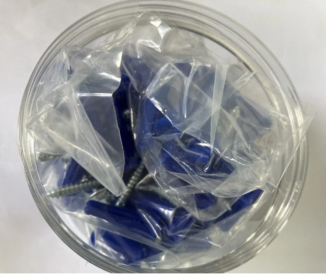 Plastic Drywall Anchor Kit with Screws and Masonry Drill Bit