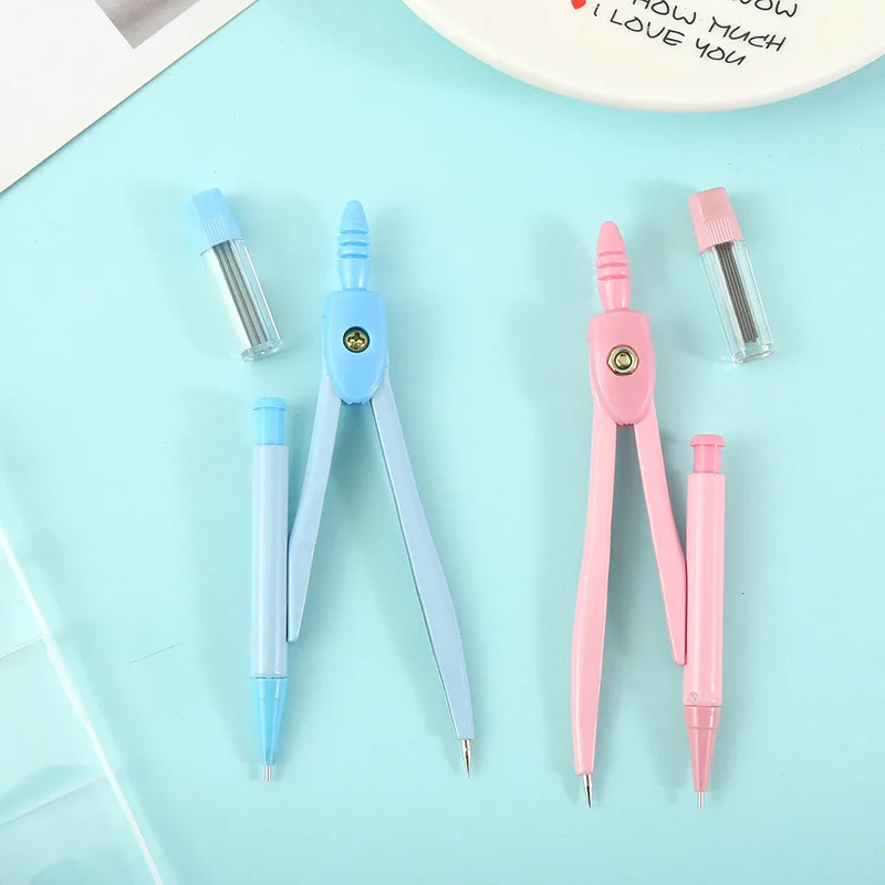 Stationery Drawing Circles Mathematics Pencil Compass Compasses Student Math Drawing Compass With Lead Core Geometry Tools