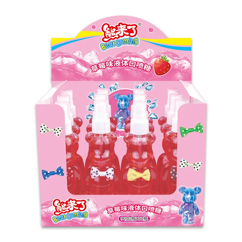 wholesale custom private label fruit liquid candy sour spray candy