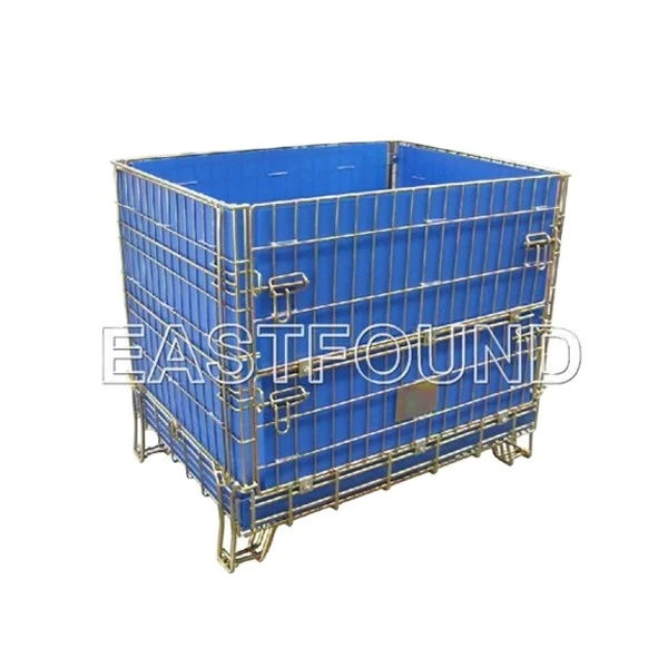 Collapsible Mesh Container for Wine Bottle Storage top sale in Europe Storage Mesh cage wire cage