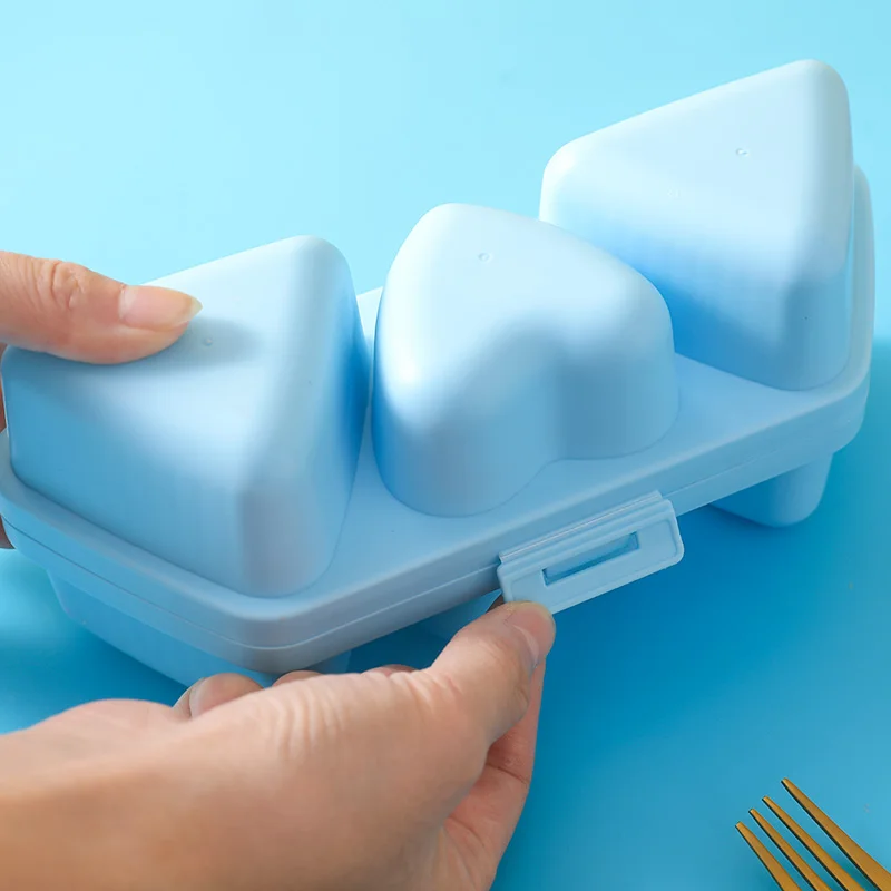 Форма для рисовых шариков с антипригарным покрытием, 6 в 1, треугольная форма для приготовления онигири с рисовой лопаткой для приготовления суши