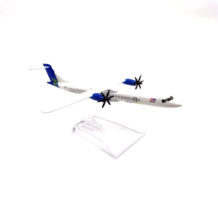 16cm 1/400 Scale Malaysia Maswings Propeller ATR-72 Diecast Alloy Airplane Model