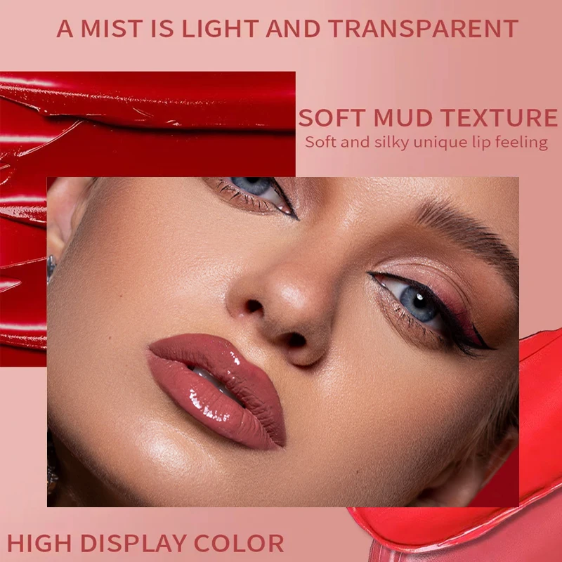 4pcs lip gloss Hydrating & Ultra-Moisturizing Lip Makeup with Jojoba Oil Sweet Almond Oil & Vitamin E Cruelty Free and Talc Free